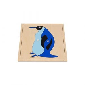 Puzzle Montessori S'amuser Autrement Pingouin en bois