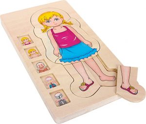 Small Foot puzzle anatomie en bois Montessori