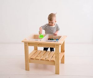 Petite table d'exploration sensorielle Montessori